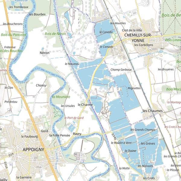 Plan cartographique de Étang de Nord Picardie