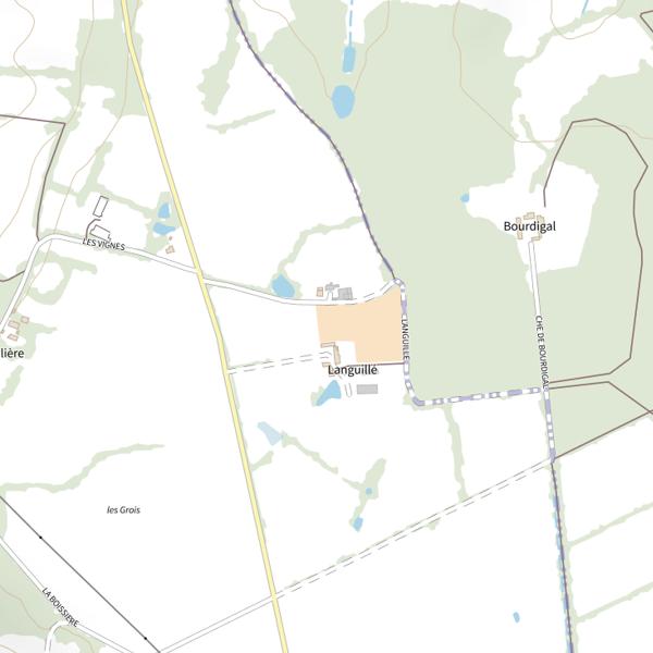 Plan cartographique de Étang de Pleumartin