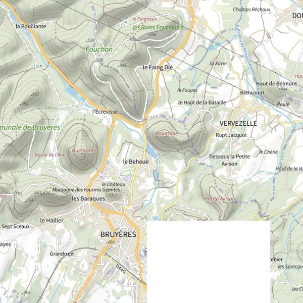 Plan cartographique de Étang de Pointhaie