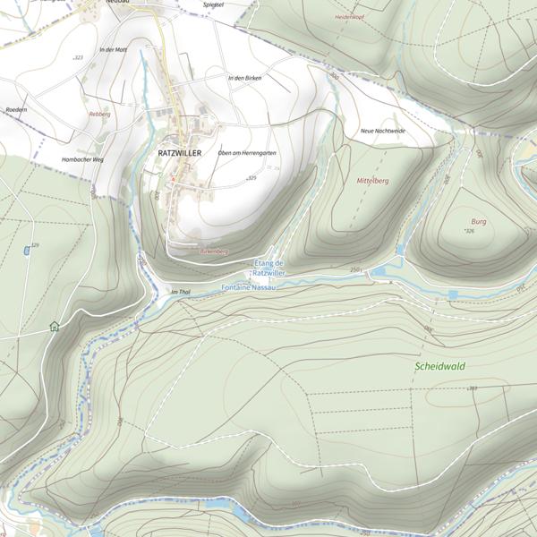 Plan cartographique de Étang de Ratzwiller