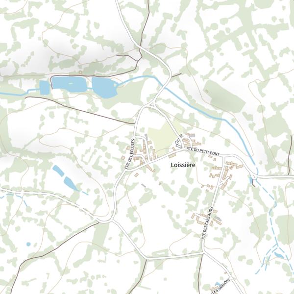 Plan cartographique de Étang de Rochegaudon