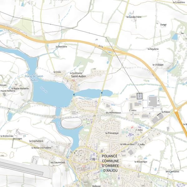 Plan cartographique de Étang de Saint-Jacques