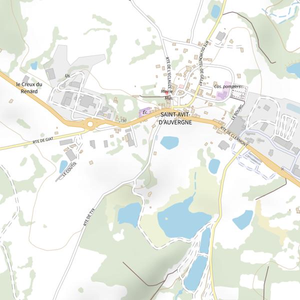 Plan cartographique de Étang de Tyx