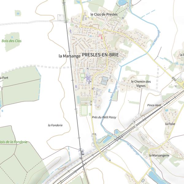 Plan cartographique de Étang de Villepatour