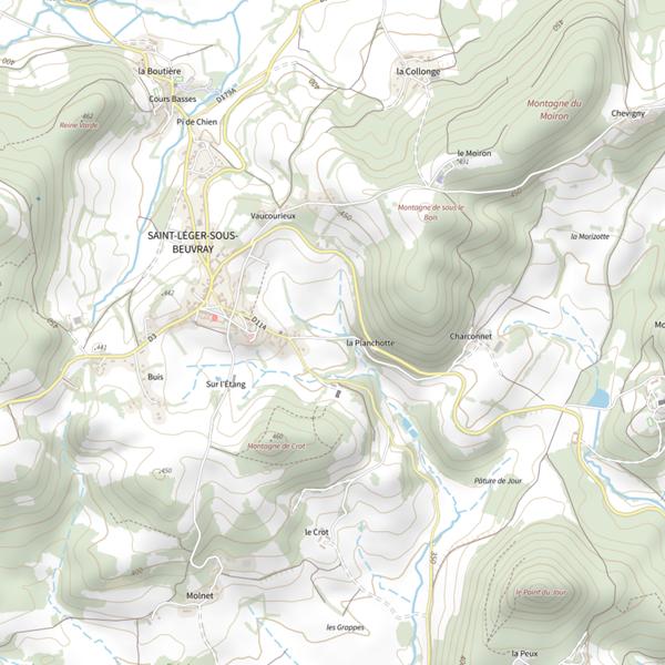 Plan cartographique de Étang des Gaulois
