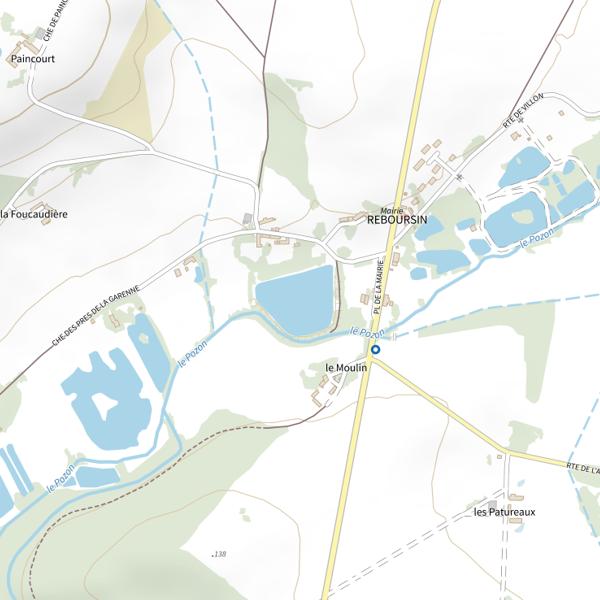 Plan cartographique de Étang des Peupliers