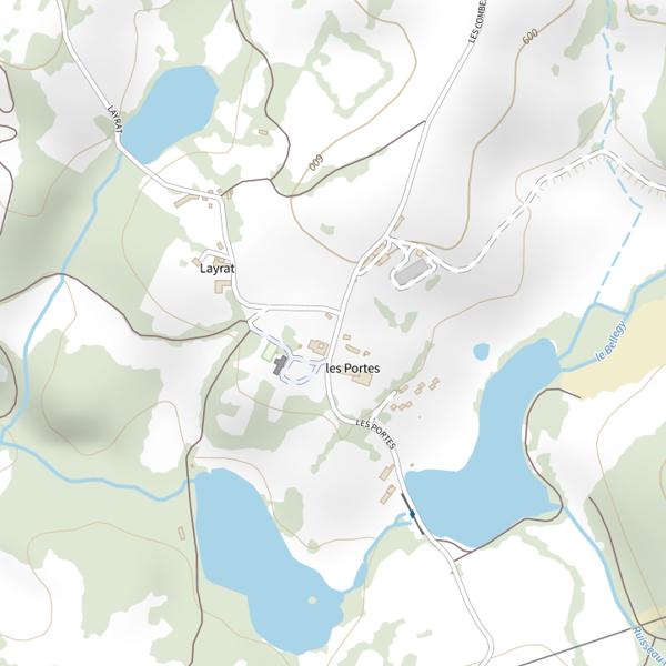 Plan cartographique de Étang des Portes