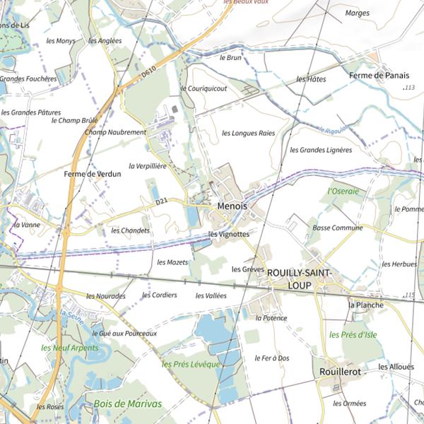 Plan cartographique de Étang du 12-7