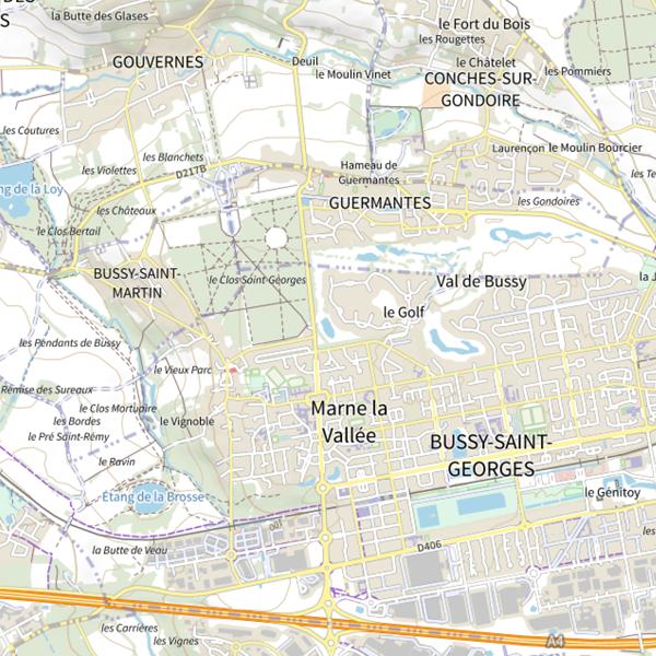 Plan cartographique de Étang du Birdy