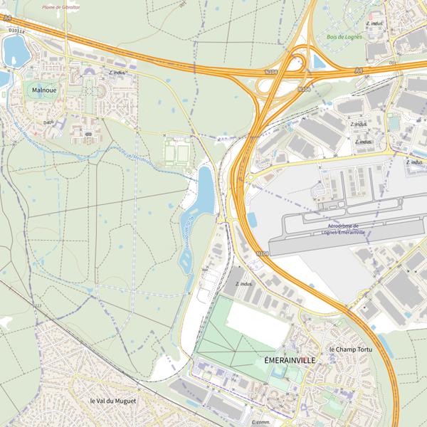 Plan cartographique de Étang du bois de Célie