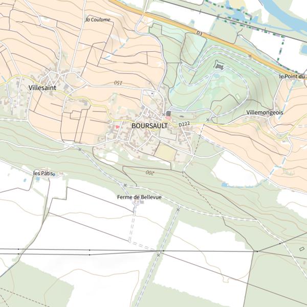Plan cartographique de Étang du Grand Loupy