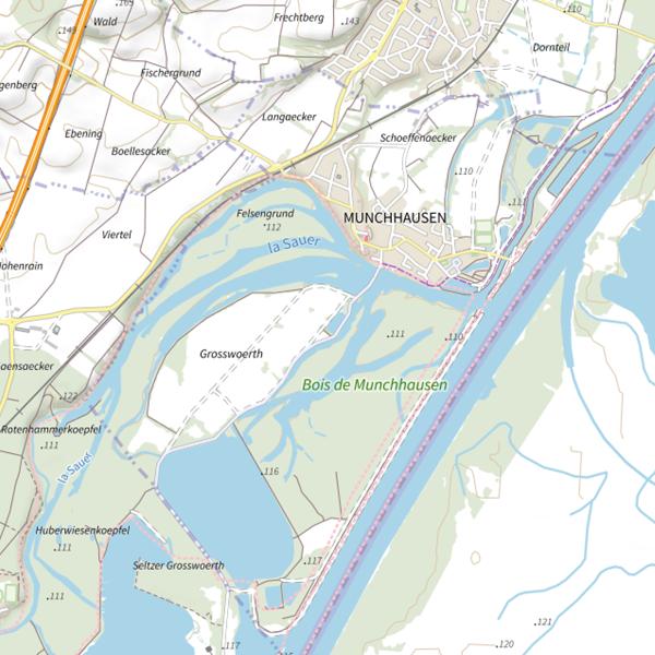 Plan cartographique de Étang du Grosswoerth