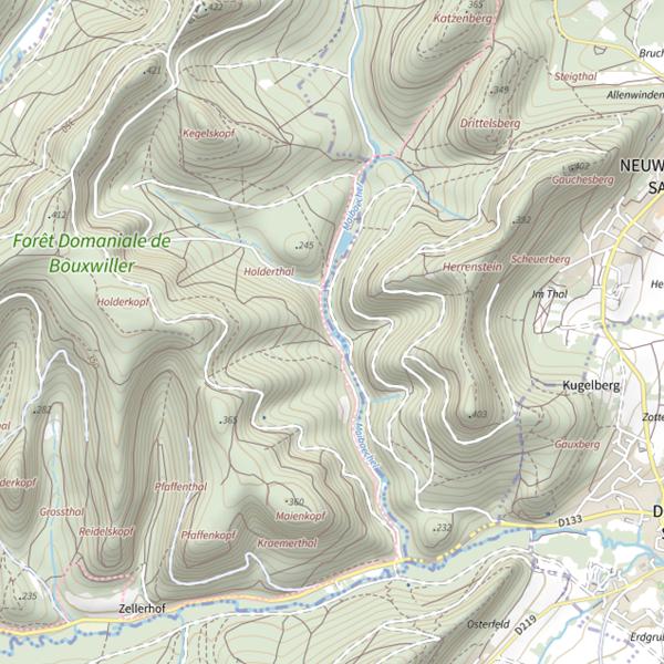 Plan cartographique de Étang du Hirtzthal
