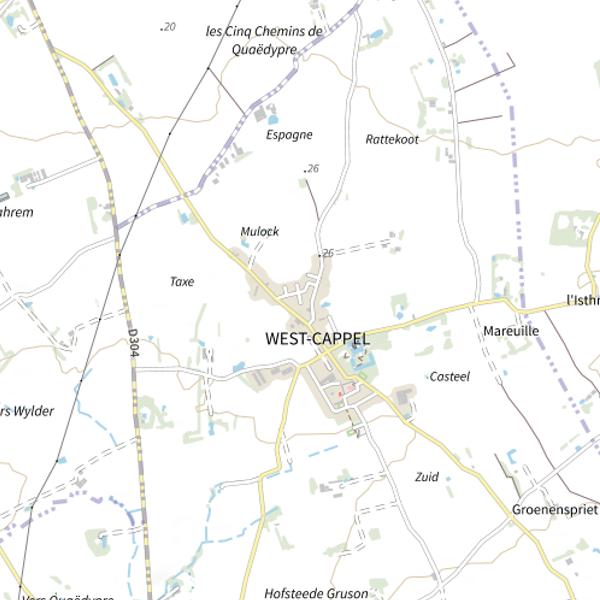 Plan cartographique de Étang du Kastelpaard