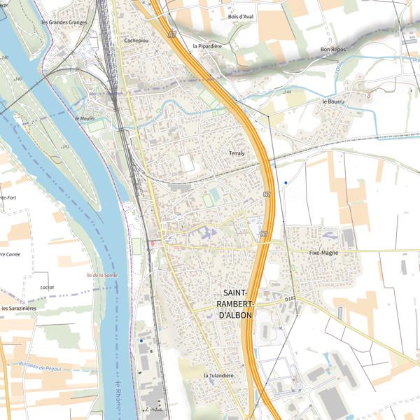 Plan cartographique de Étang du Lavoir