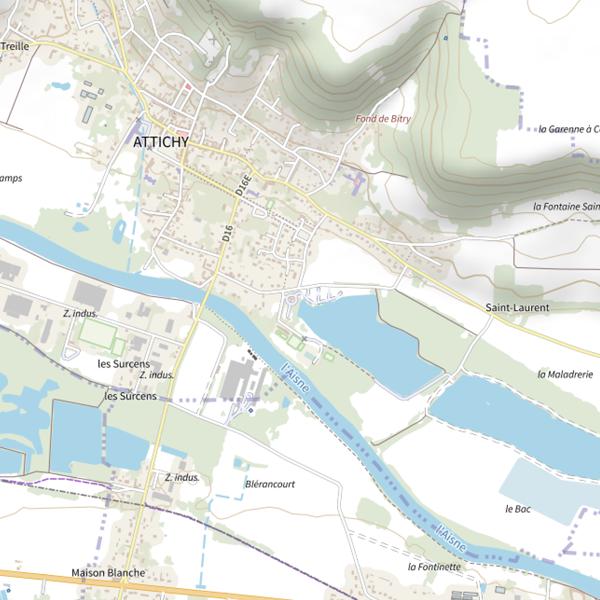 Plan cartographique de Étang du Mauvais Pas