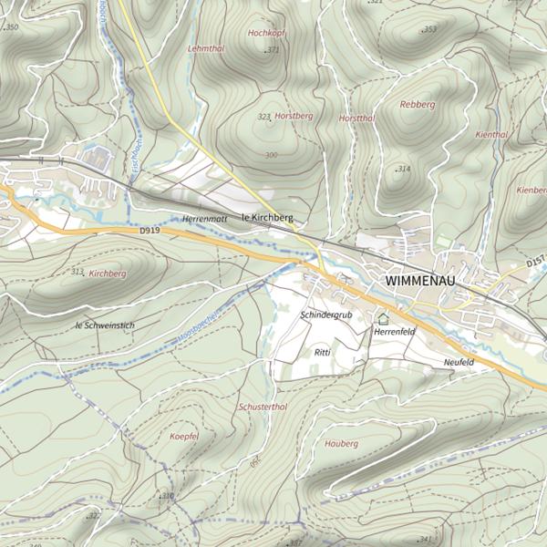 Plan cartographique de Étang du Moosthal