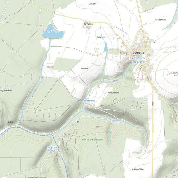 Plan cartographique de Étang du Moulin (Vosges)