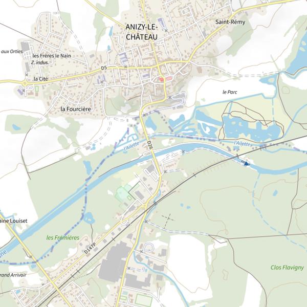 Plan cartographique de Étang du Nénuphar