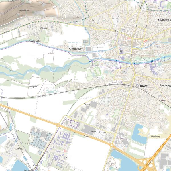 Plan cartographique de Étang du Nonenbruch