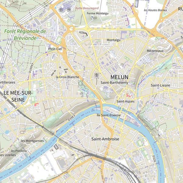 Plan cartographique de Étang du Parc Debreuil