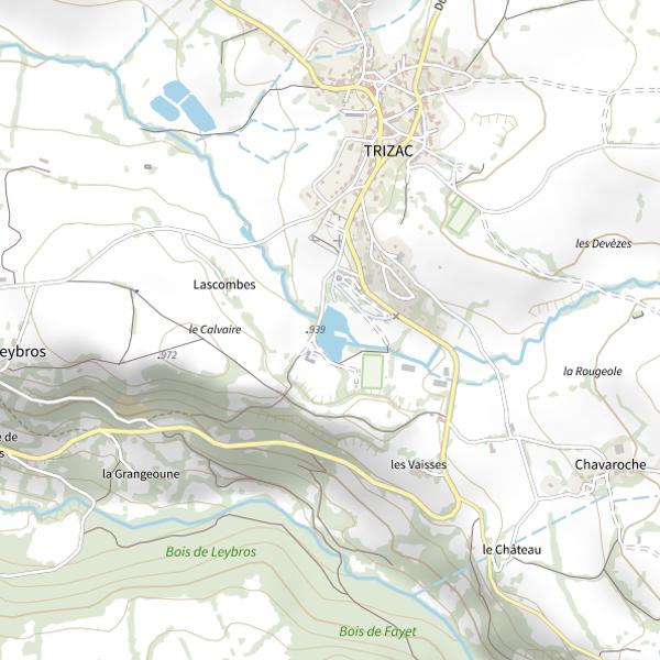 Plan cartographique de Étang du Pioulat