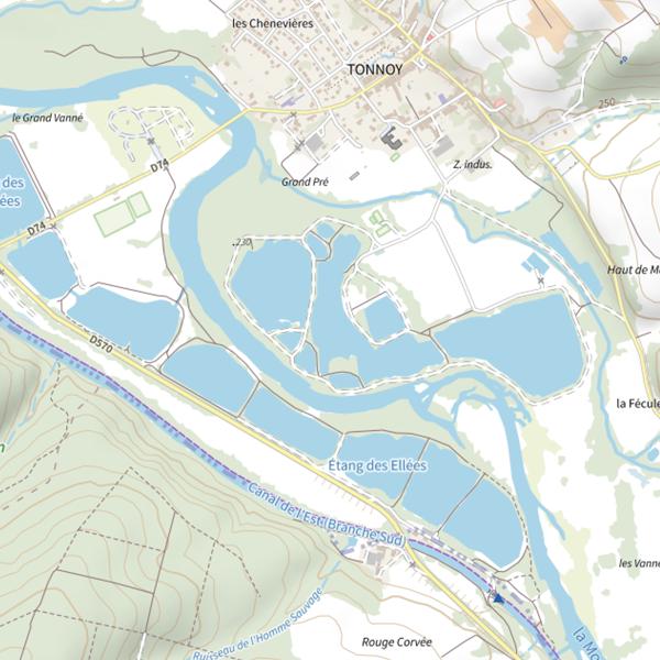Plan cartographique de Étang du Pont: Un Coin Poissonneux