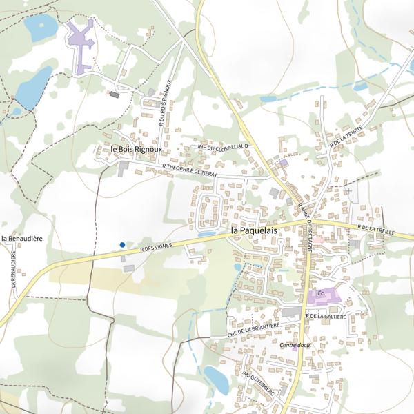 Plan cartographique de Étang du Préfailli