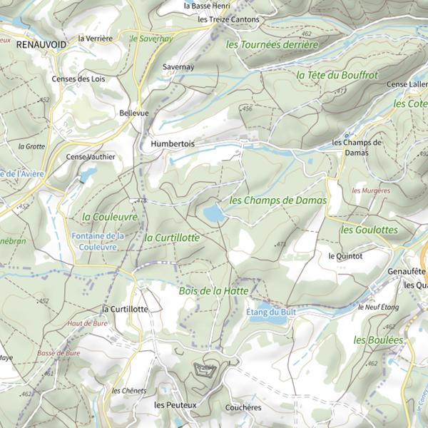 Plan cartographique de Étang du Riéfaing