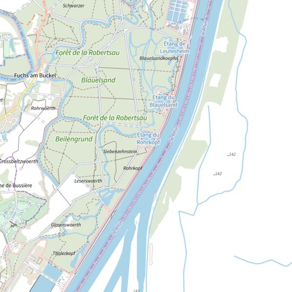 Plan cartographique de Étang du Rohrkopf