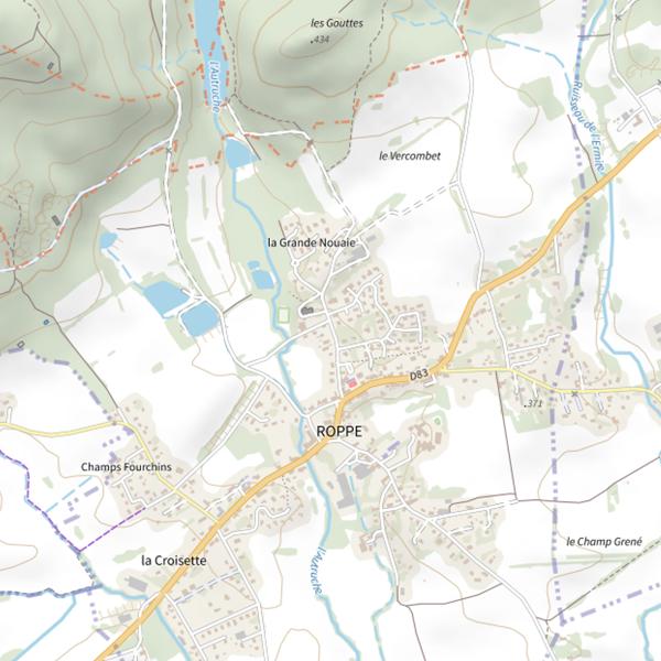 Plan cartographique de Étang du Rudolphe