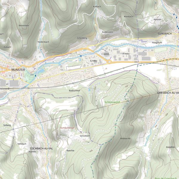 Plan cartographique de Étang du Schlosswald