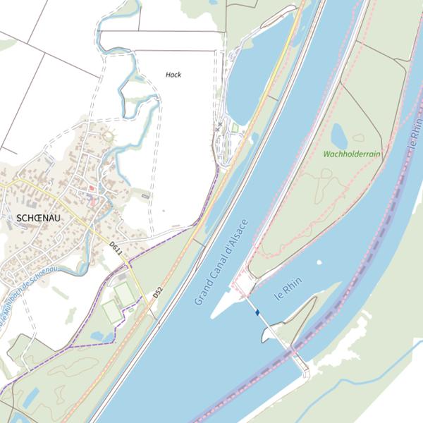 Plan cartographique de Étang EDF