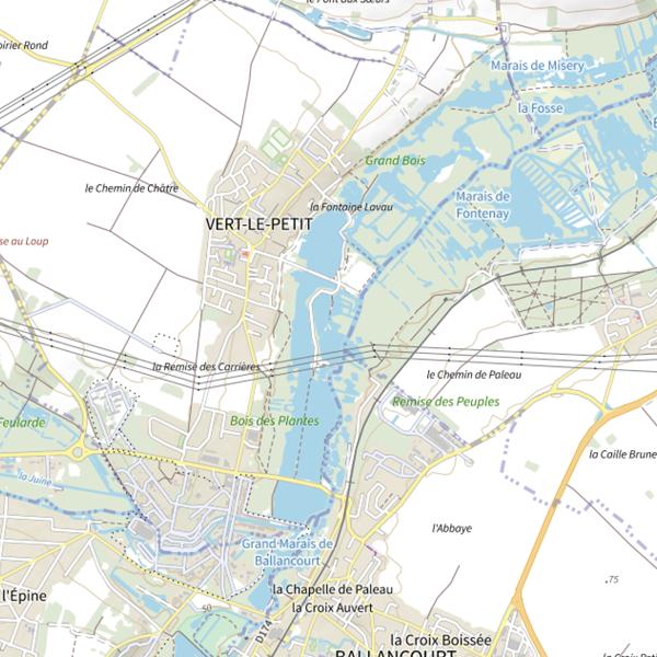 Plan cartographique de Étang Fédéral