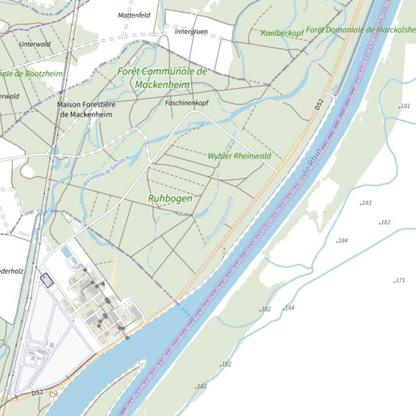 Plan cartographique de Étang Forestier