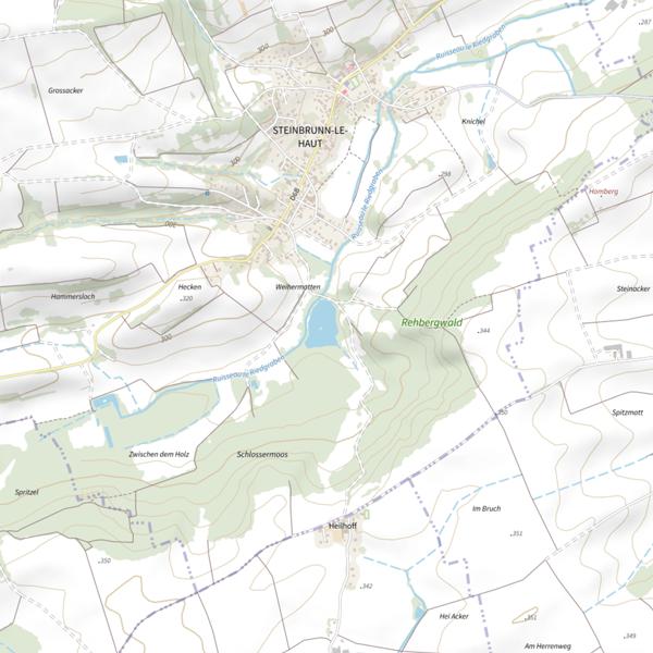 Plan cartographique de Étang Gaertner