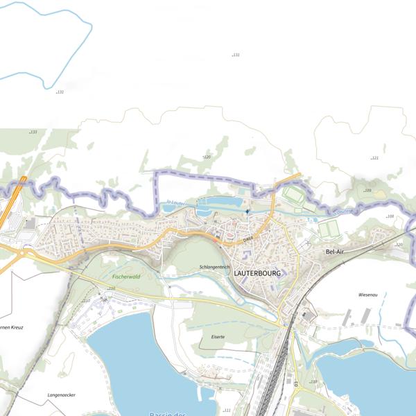 Plan cartographique de Étang Gänsbächel
