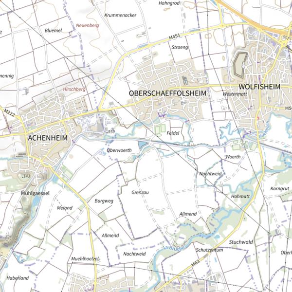 Plan cartographique de Étang Gansweide