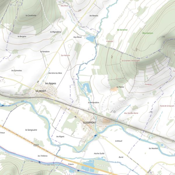 Plan cartographique de Étang (Guerpont)
