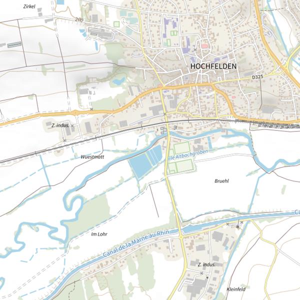 Plan cartographique de Étang Hochfelden