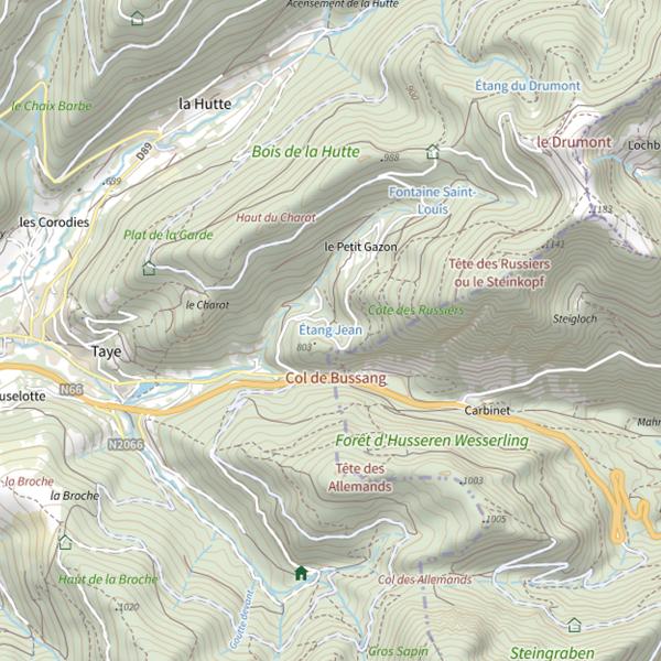 Plan cartographique de Étang Jean