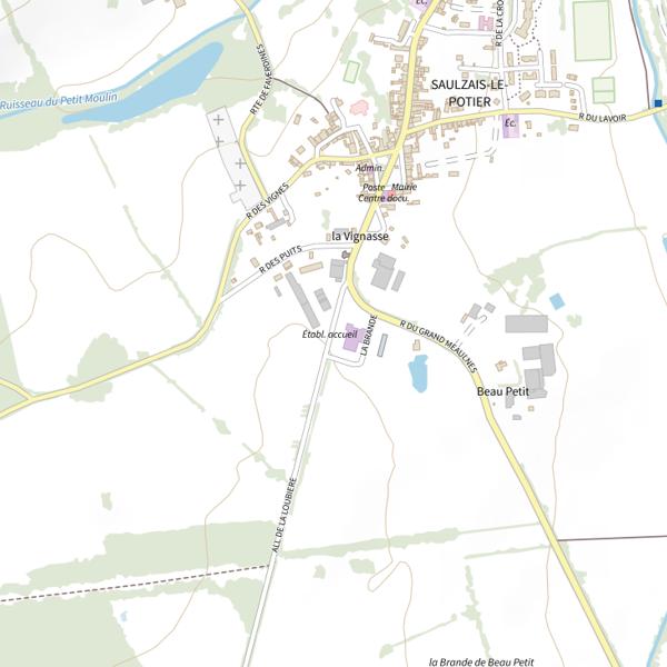 Plan cartographique de Étang La Loubière