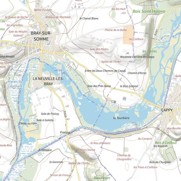 Plan cartographique de Étang Le Couchant