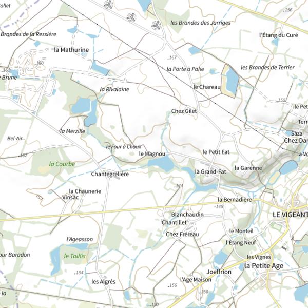 Plan cartographique de Étang le Magnou