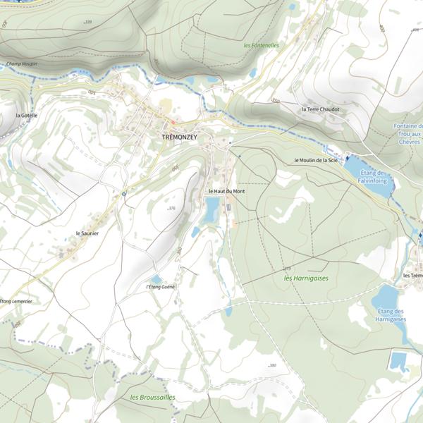 Plan cartographique de Étang Lhôte