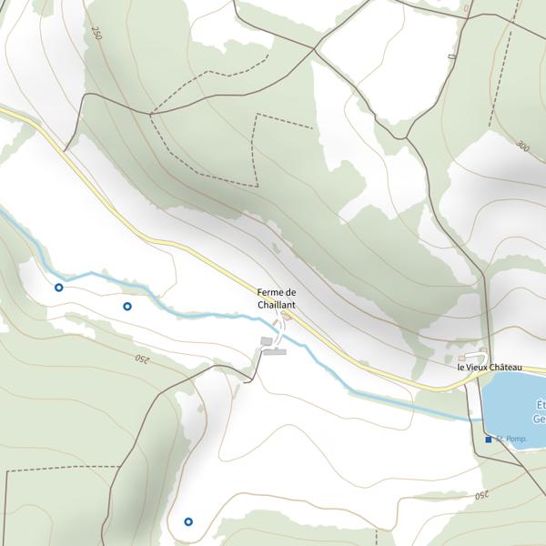 Plan cartographique de Étang Louis Fity