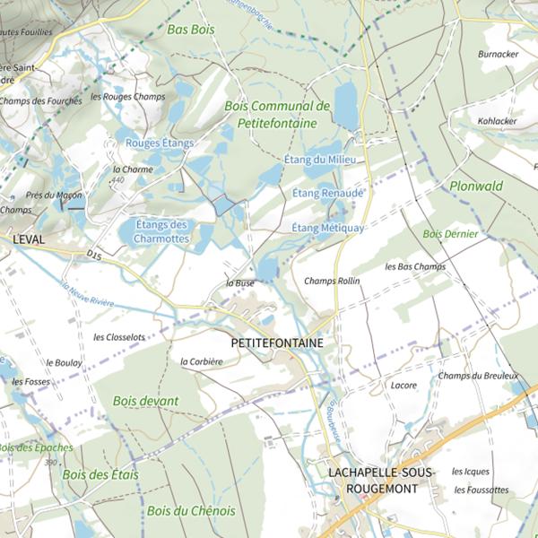 Plan cartographique de Étang Magré