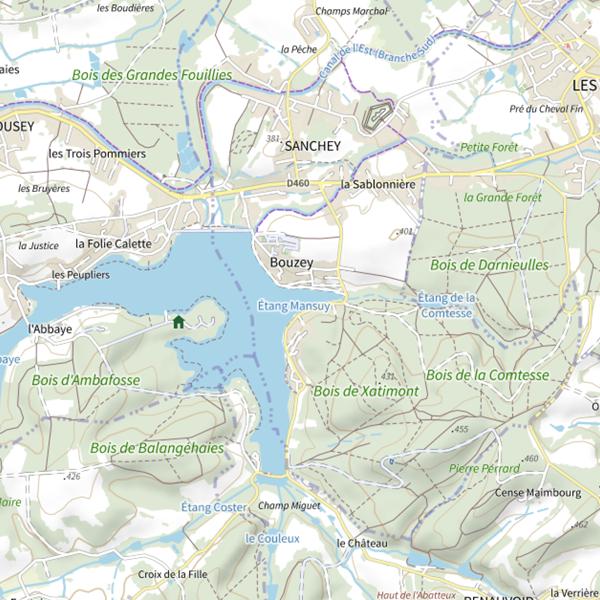Plan cartographique de Étang Mansuy