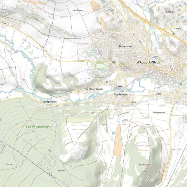 Plan cartographique de Étang Marcel Ulrich