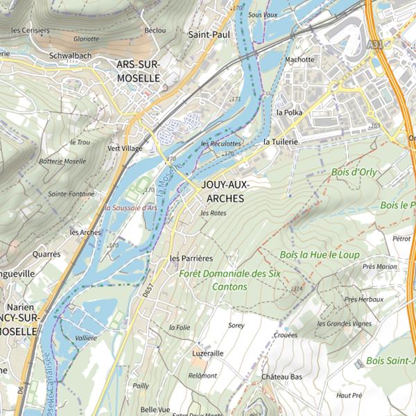 Plan cartographique de Étang MarCo